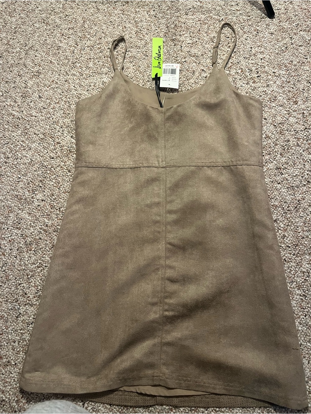Sam Edelman Women’s Taupe Suede Slip Dress NWT - Picture 10 of 12